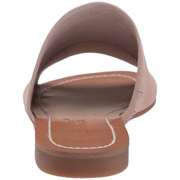 SPLENDID Womens Beige Mavis Round Toe Slip On Leather Slide Sandals Shoes 7 M - Picture 2 of 4